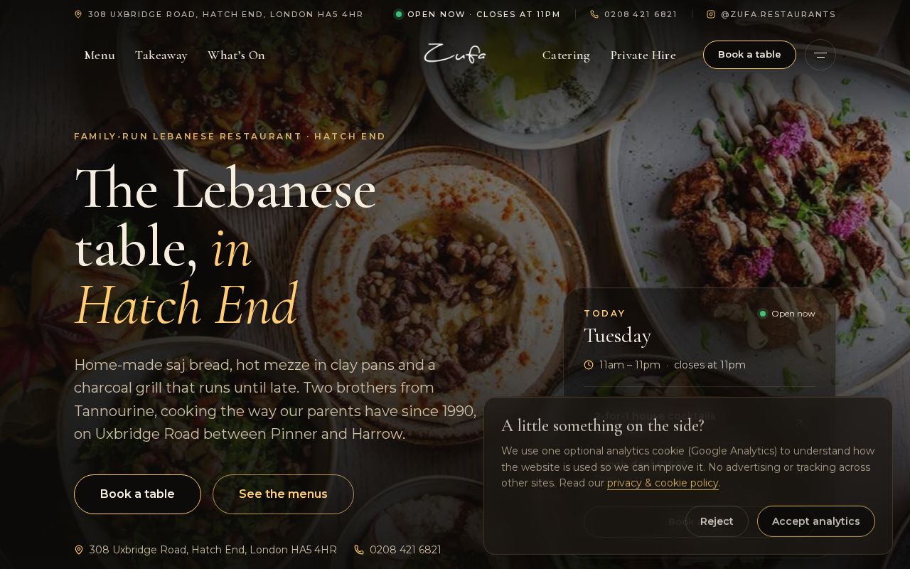 Preview of Zufa HatchEnd website
