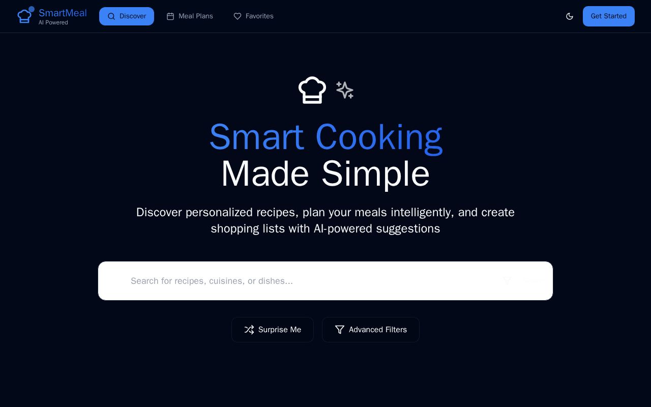 Preview of SmartMealPlanner
