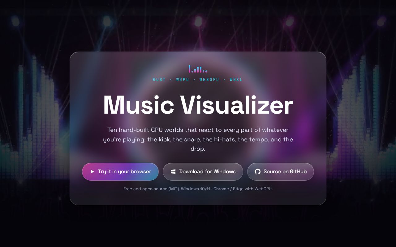 Preview of Music Visualizer