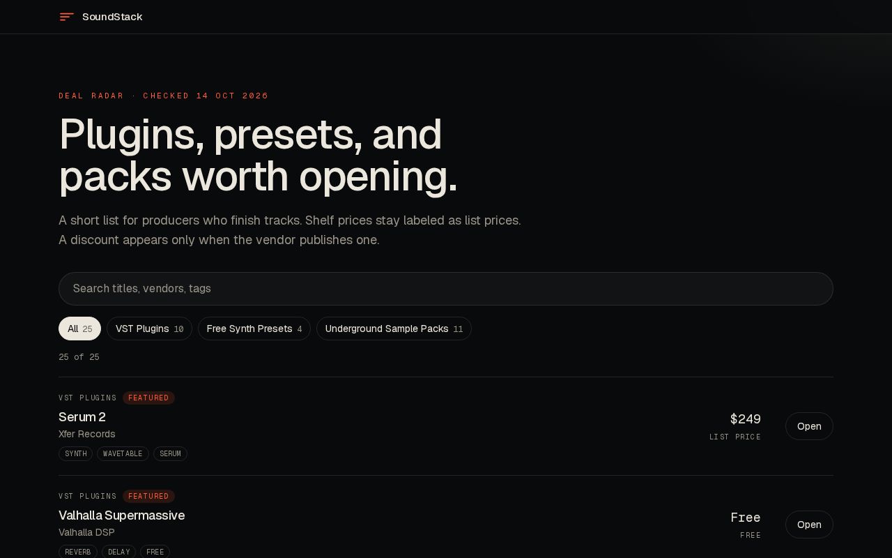 Preview of SoundStack