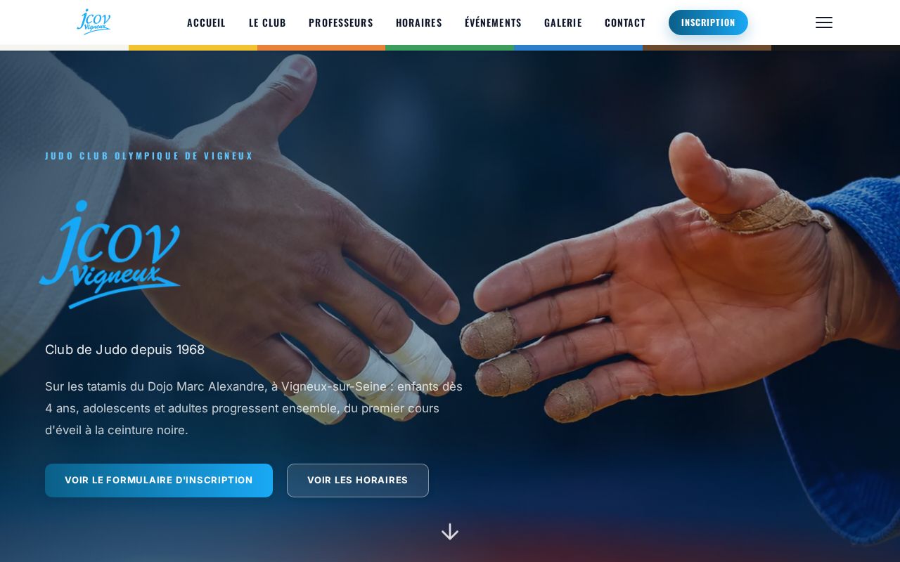 Preview of Site vitrine du Judo Club Olympique de Vigneux