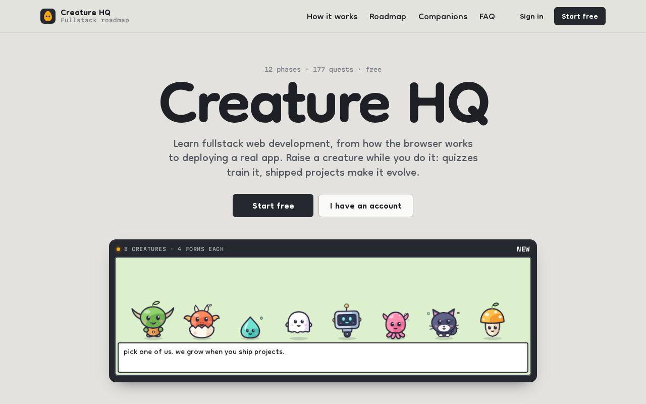 Preview of Creature Hq