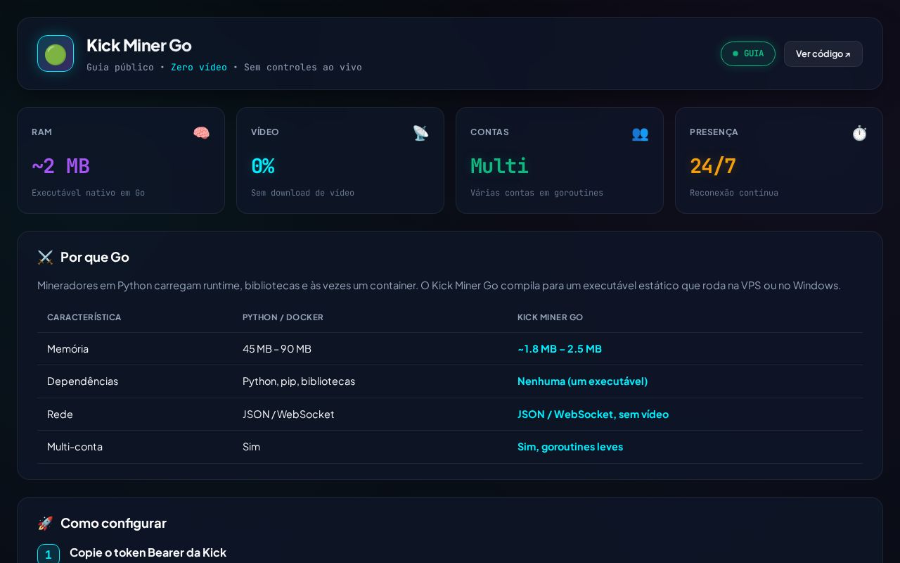 Preview of Kick Miner Go
