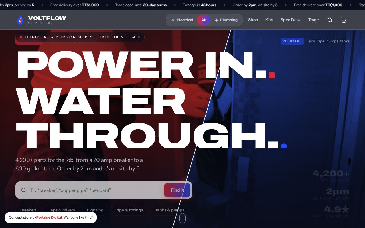 Preview of VOLTFLOW Supply Co.
