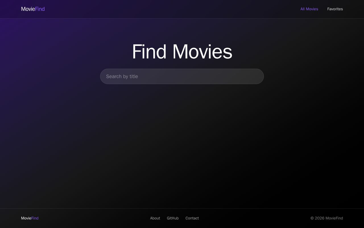 Preview of Tailwind Movie Search App