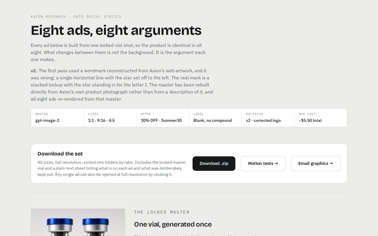 Preview of Static creative proof pages