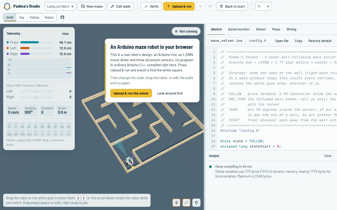 Preview of Maze Robot Sim