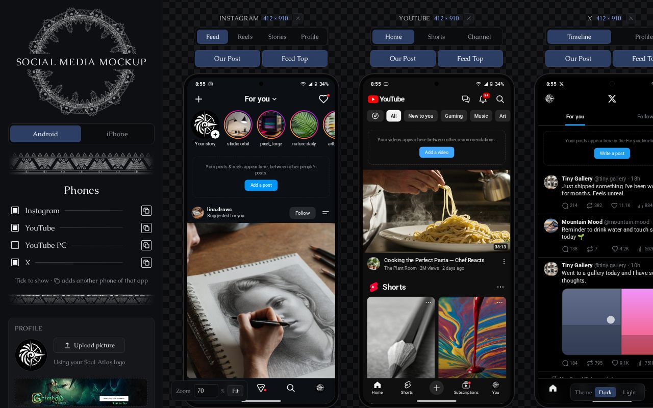 Preview of Social Media Mockup