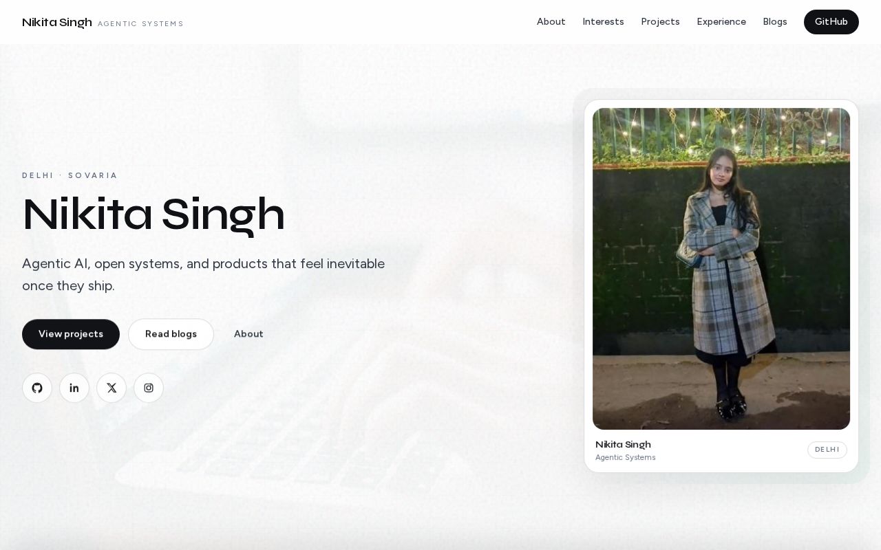 Preview of Dev Nikita Singh Github Io
