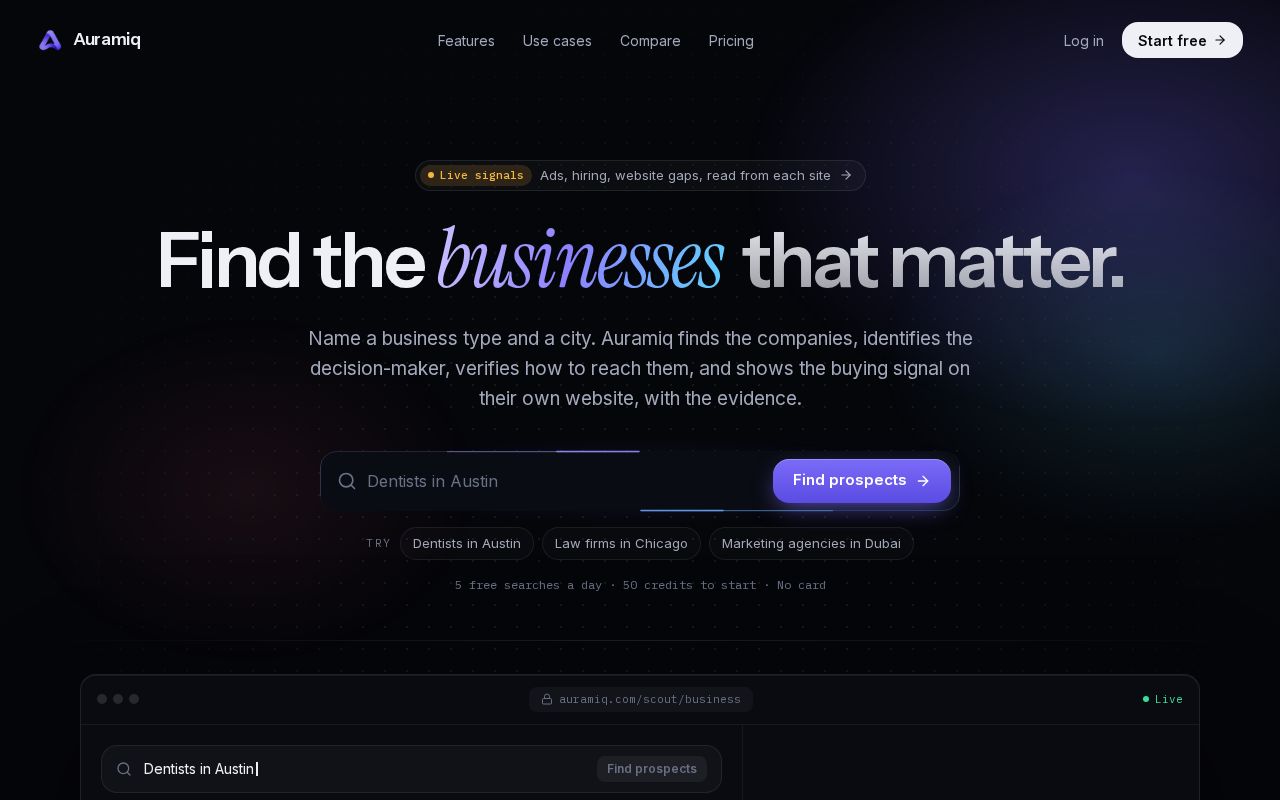 Preview of Auramiq