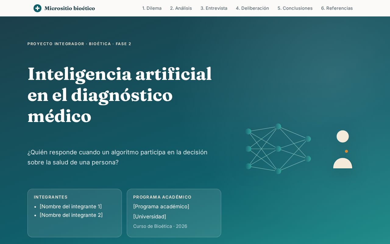 Preview of Micrositio Bioetica