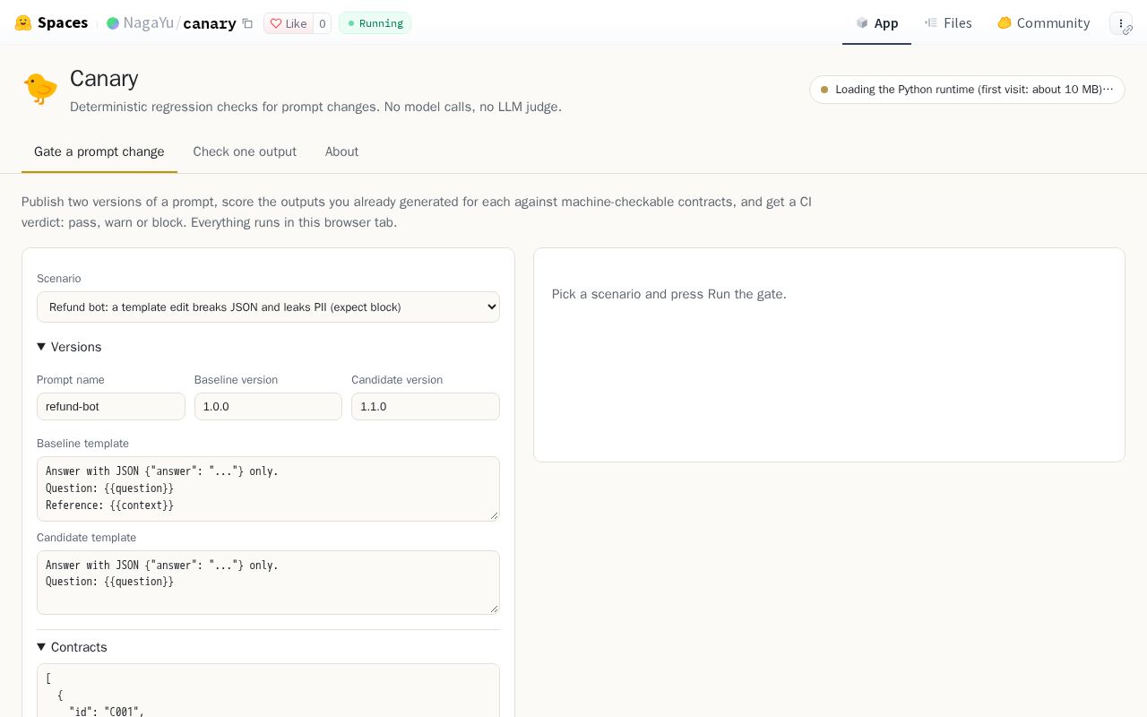 Preview of Canary