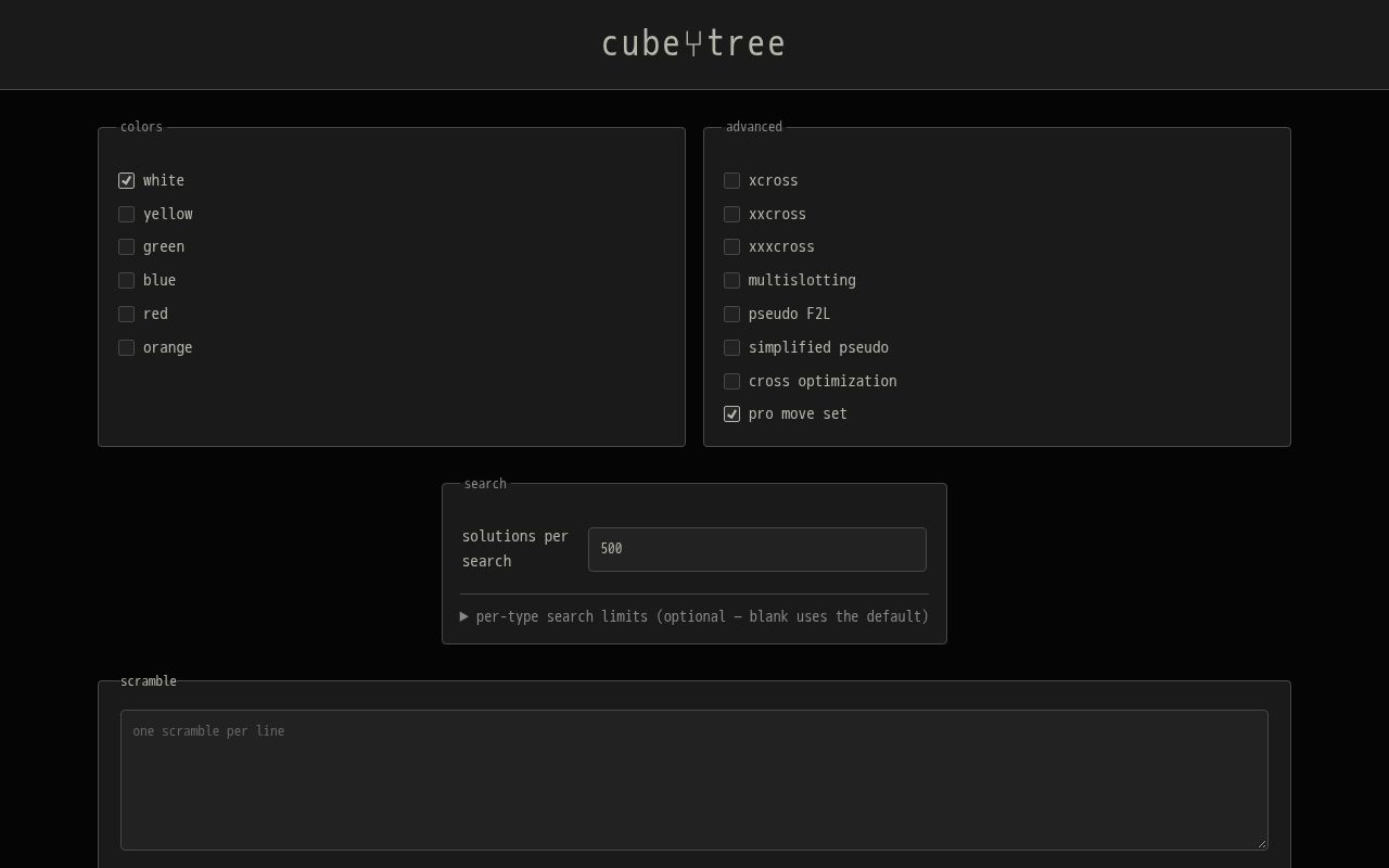 Preview of Cube Tree Search Engine