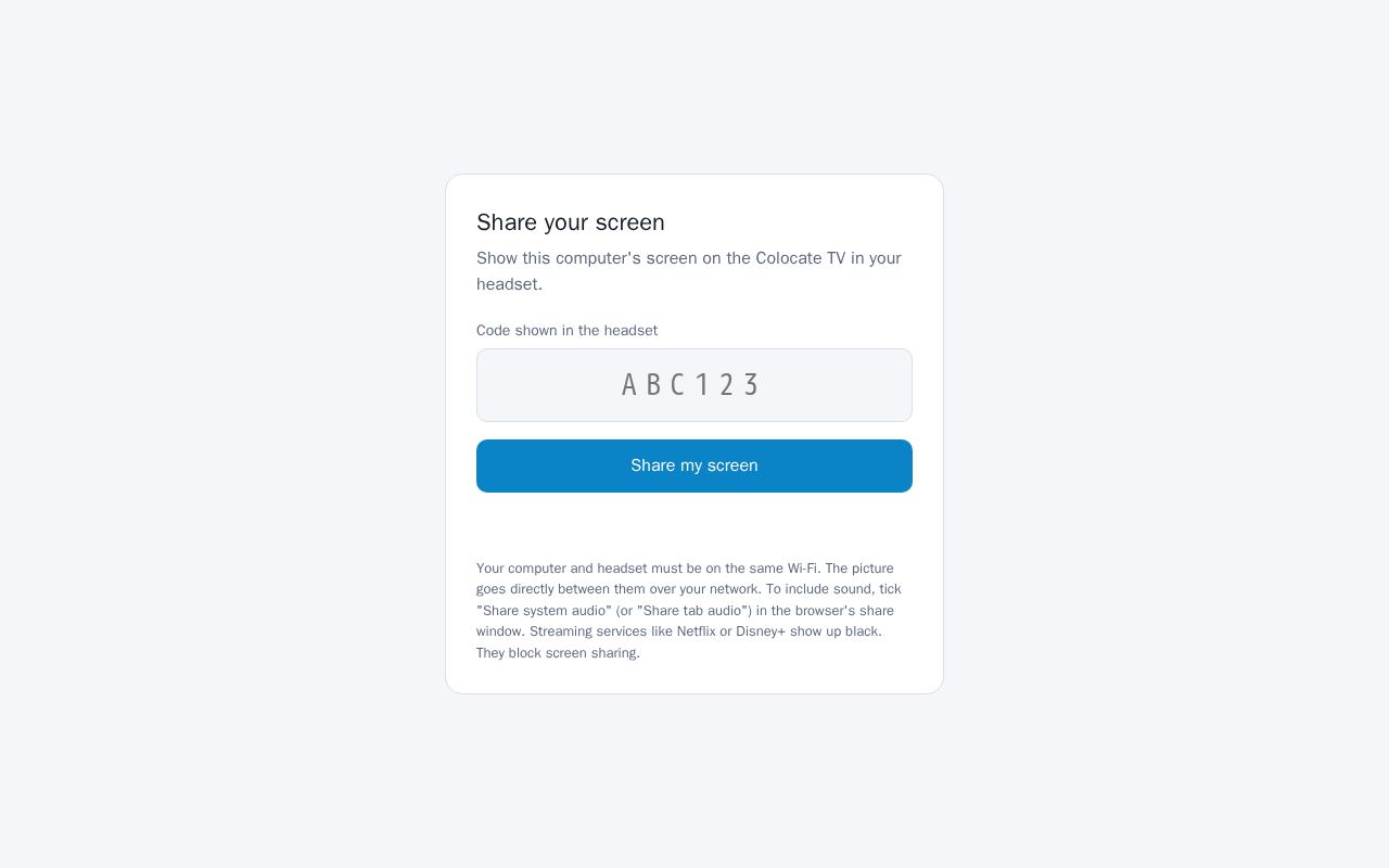 Preview of Colocate Share
