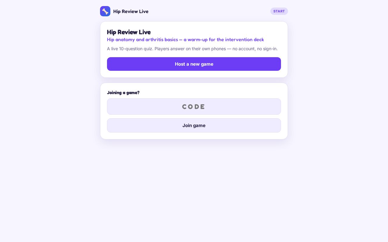 Preview of Hipquiz