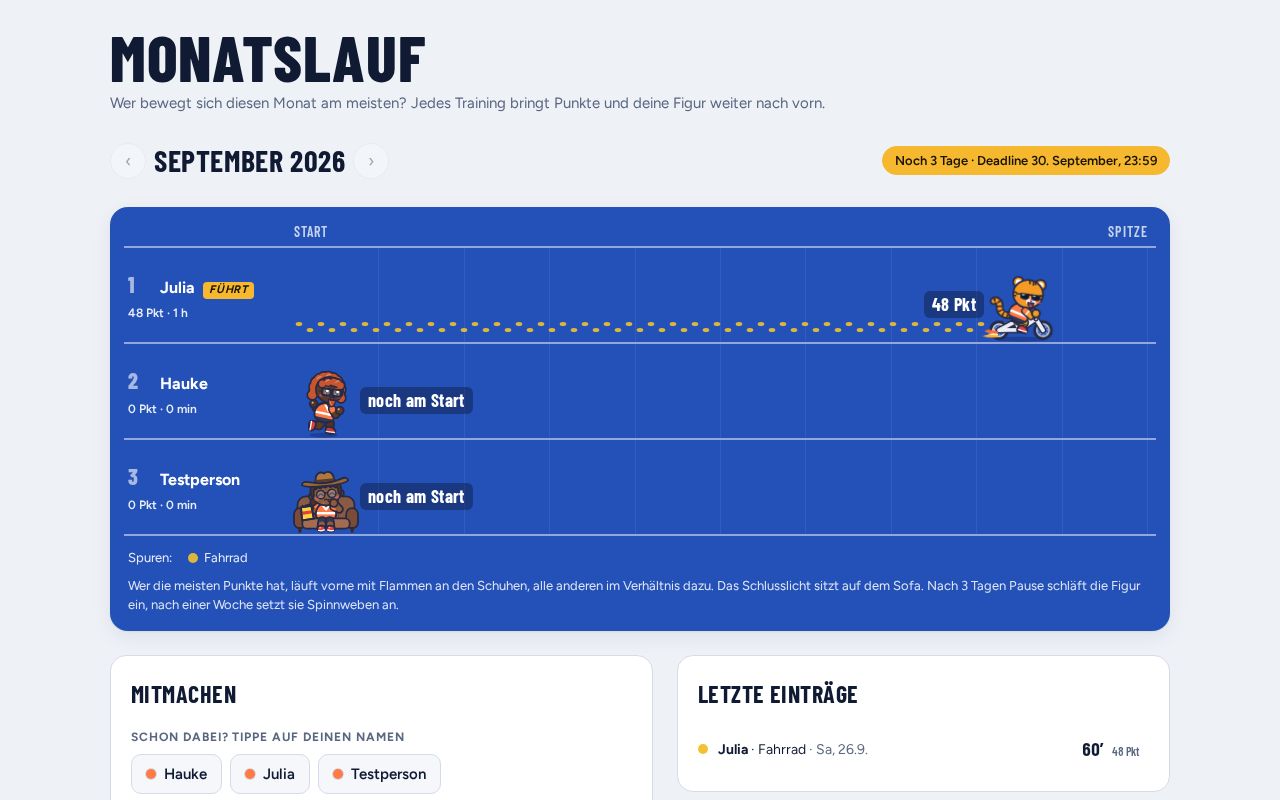 Preview of Monatslauf