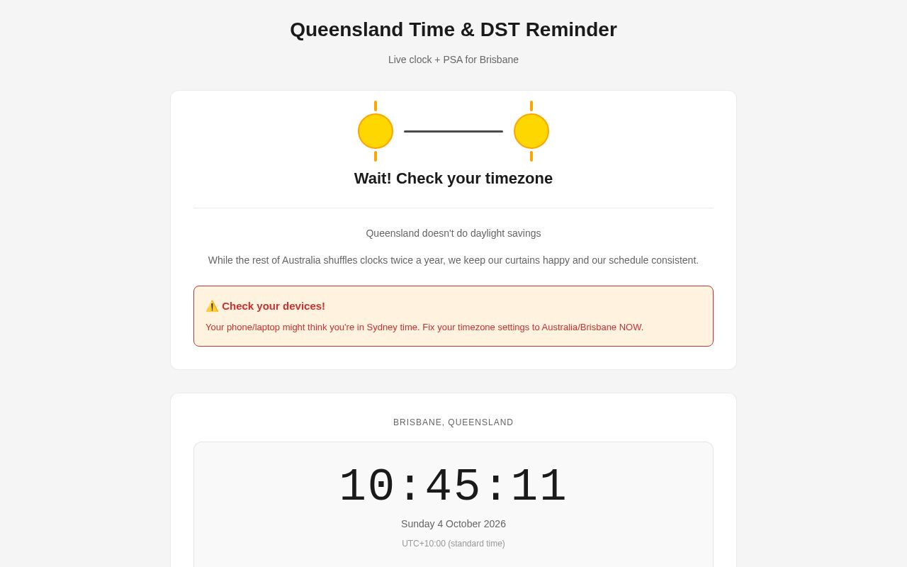Preview of Brisbane Clock