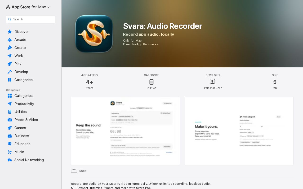 Preview of Svara: Audio Recorder