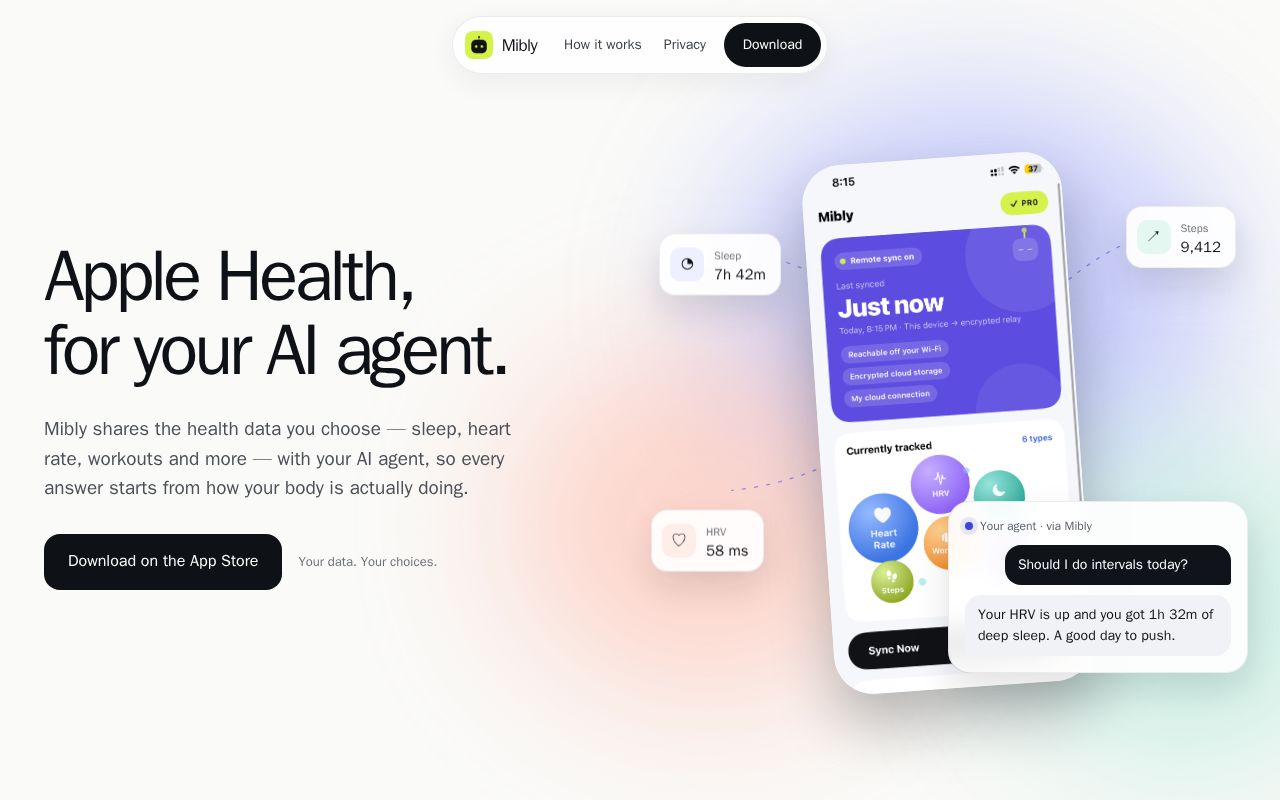Preview of Mibly Apple Health Mcp