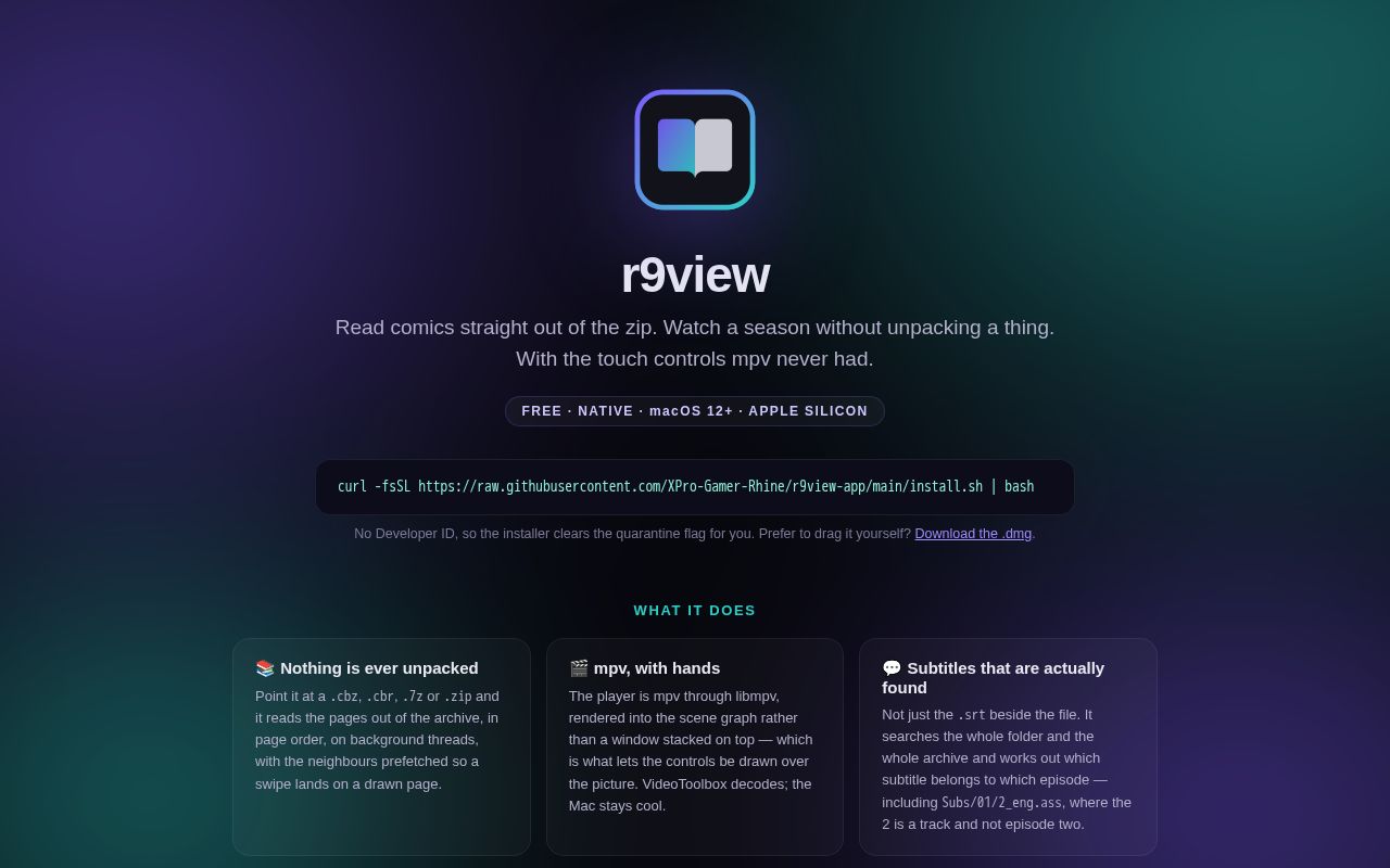 Preview of R9view App