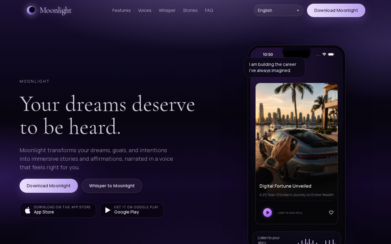 Preview of Moonlightmanifestapp