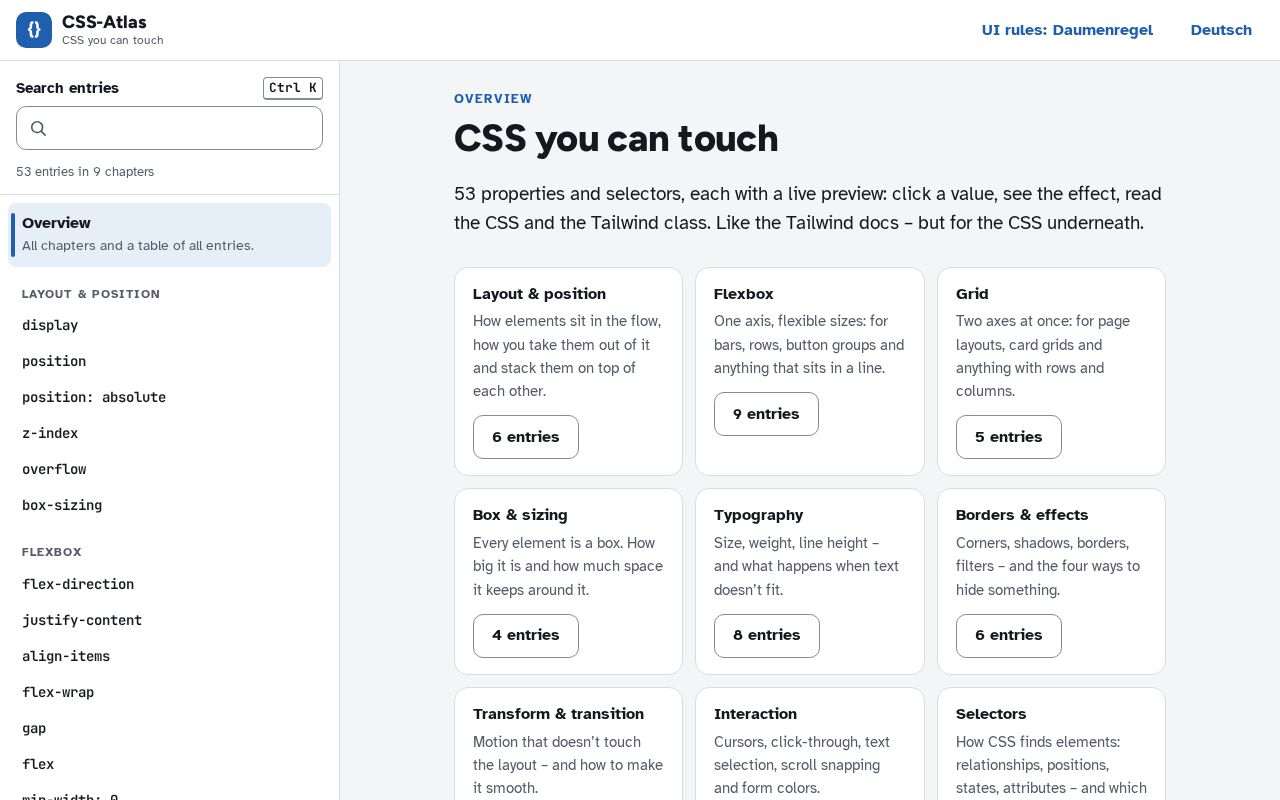 Preview of Css Atlas