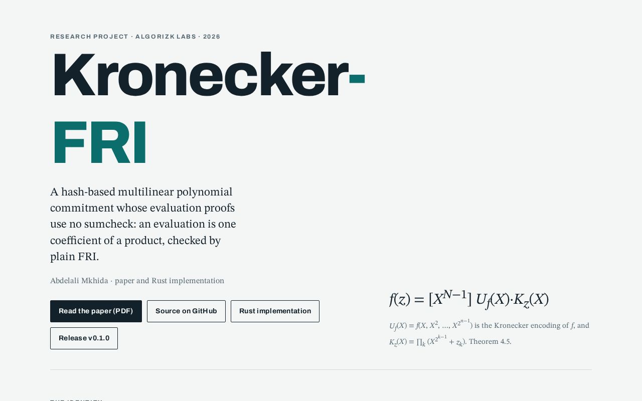 Preview of Kronecker Fri