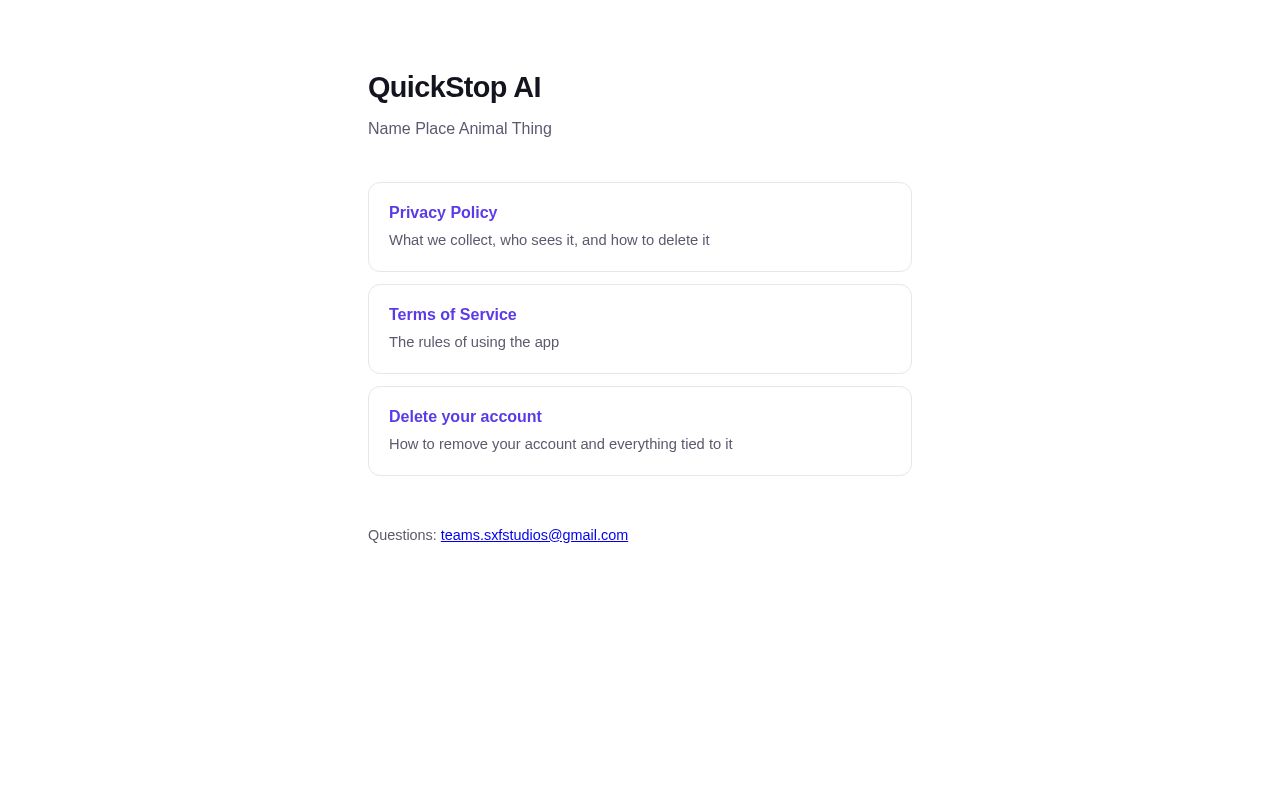 Preview of Quickstop Legal