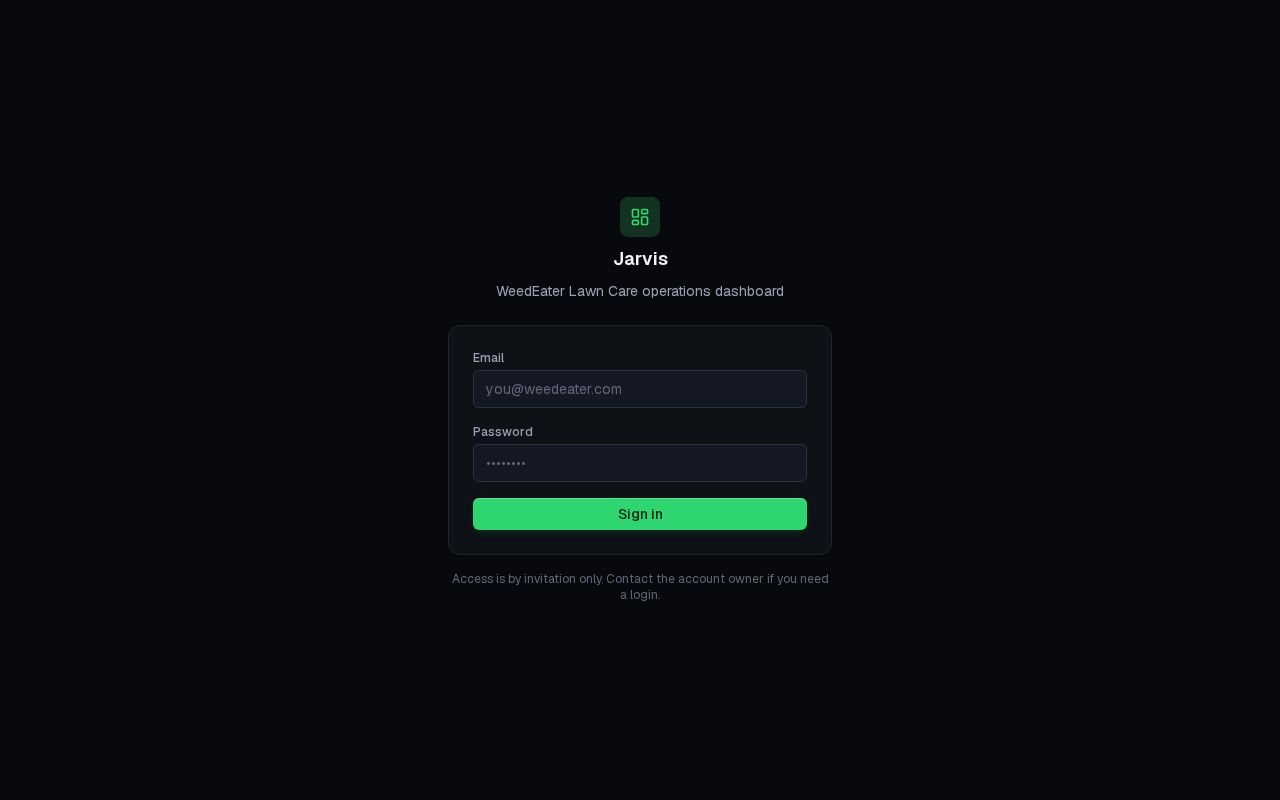 Preview of Jarvis Dashboard