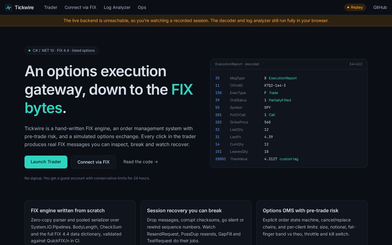Preview of Tickwire