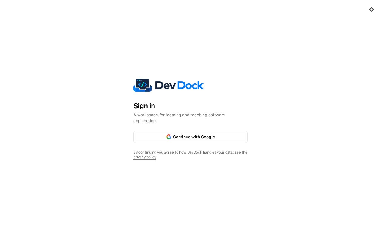 Preview of DevDock Website