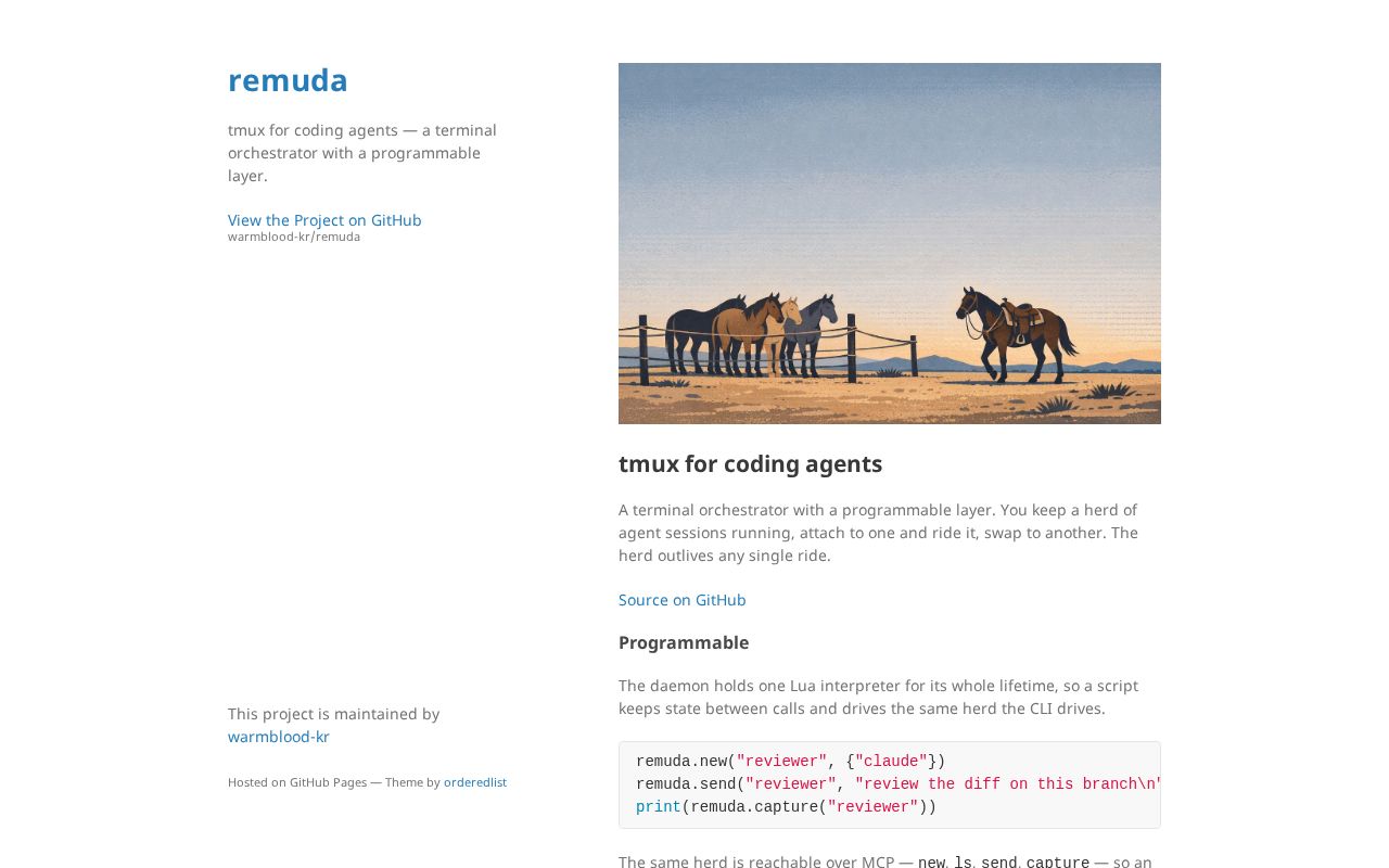 Preview of Agent orchestration core — a herd of agent sessions you attach to, ride, and swap. Rust.