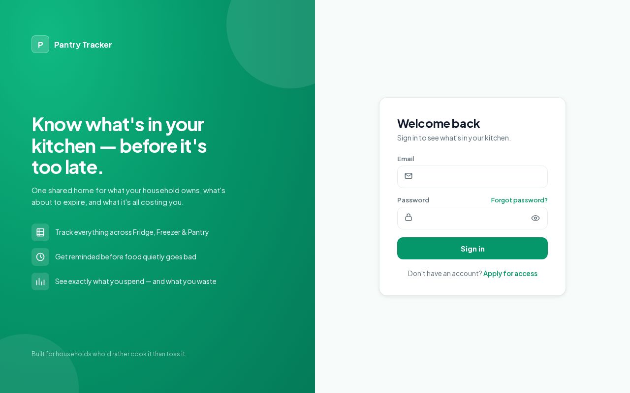 Preview of Pantry Manager