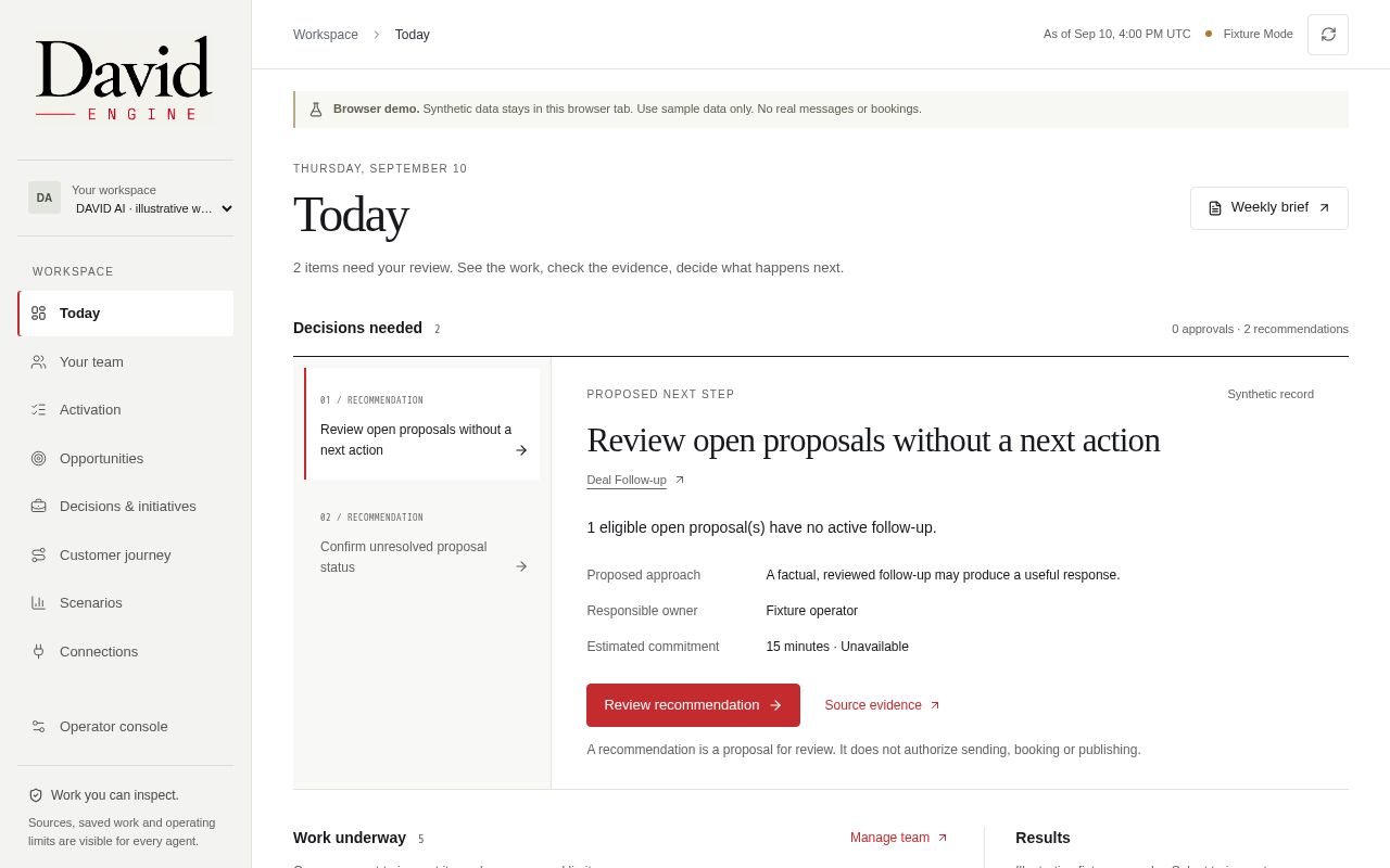 Preview of DAVID Engine: managed business execution on Vercel and Supabase