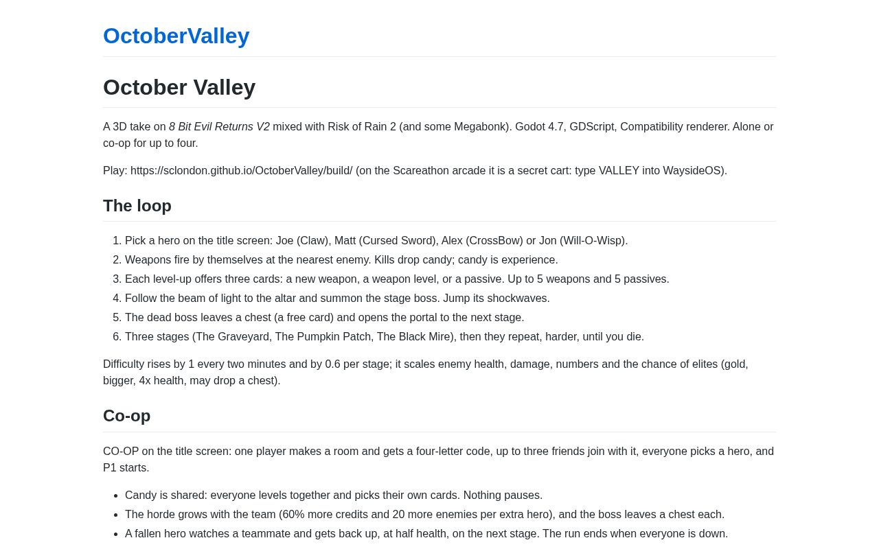 Preview of October Valley