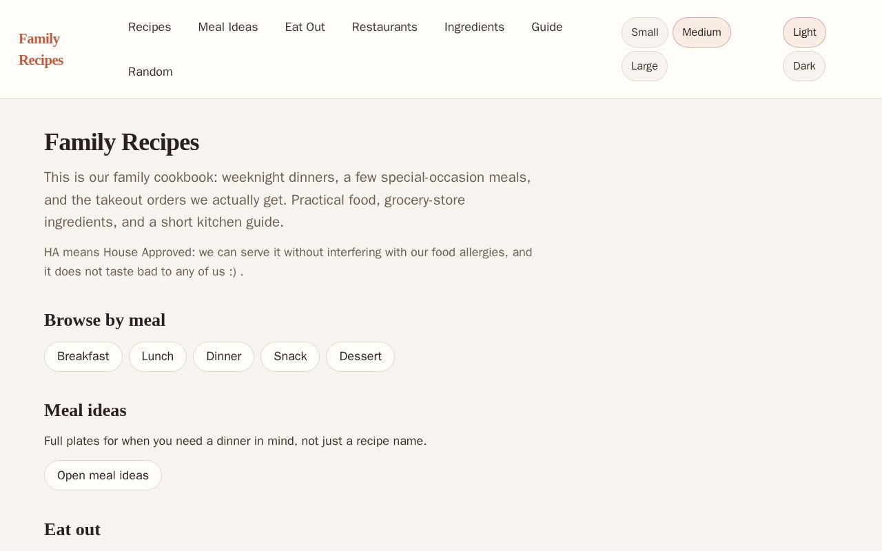 Preview of Recipes
