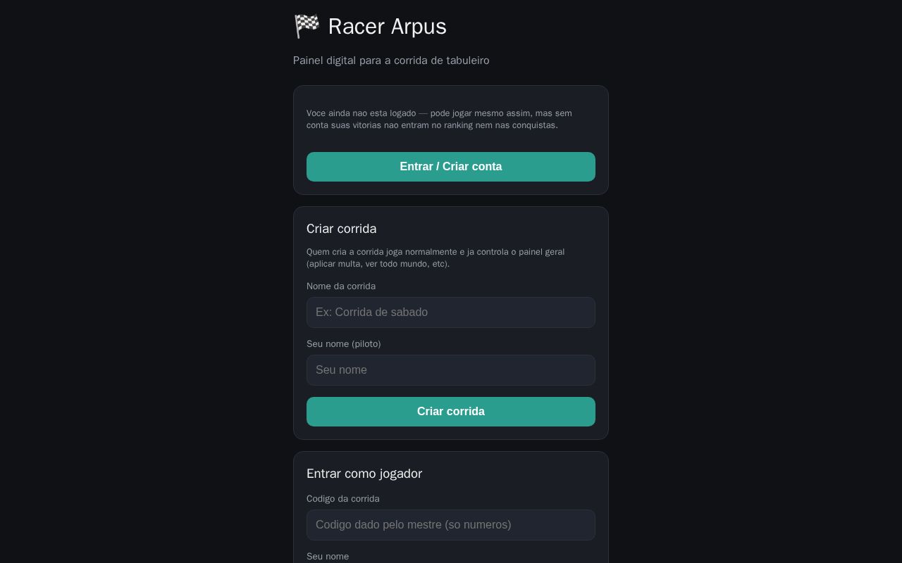 Preview of Racer Arpus