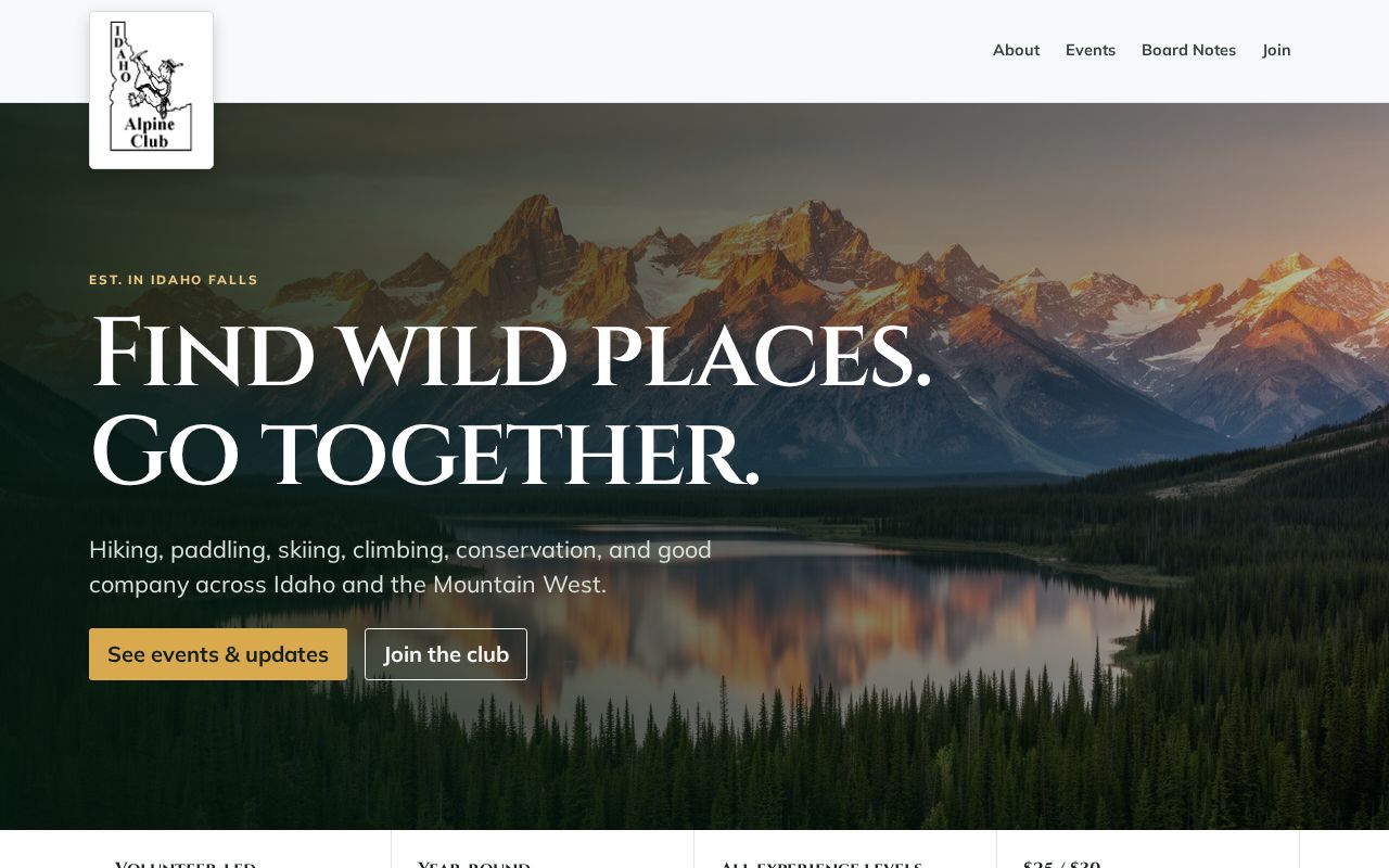 Preview of Idaho Alpine Club POC