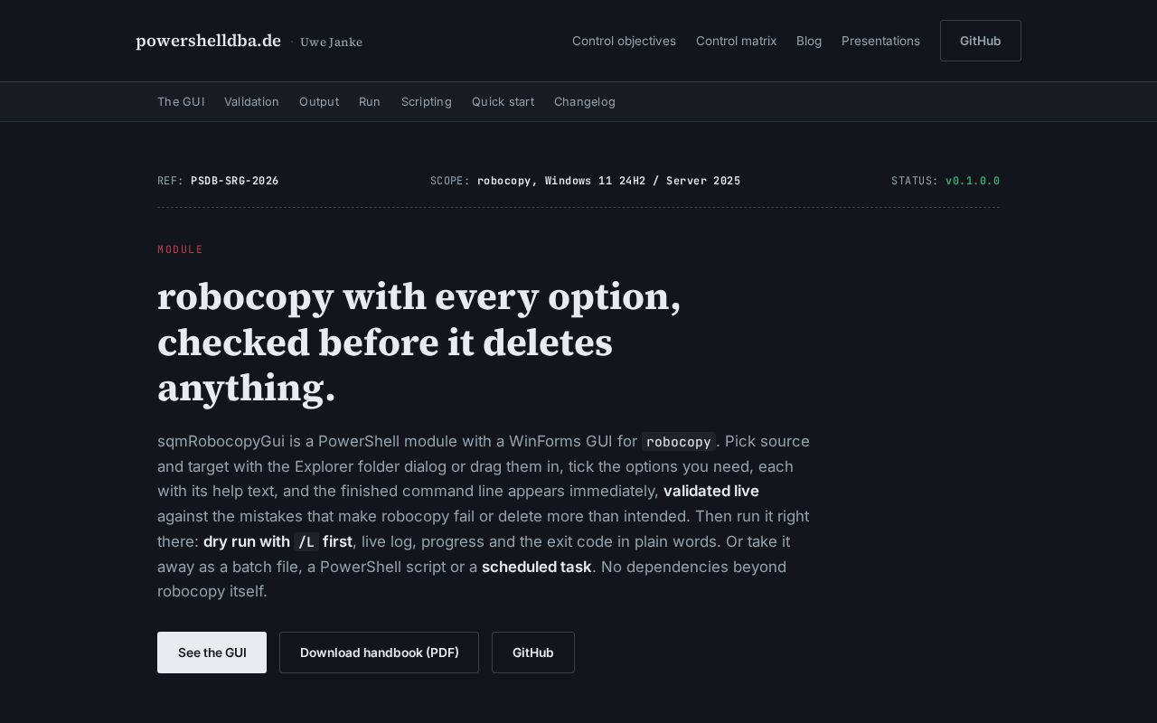 Preview of SqmRobocopyGui