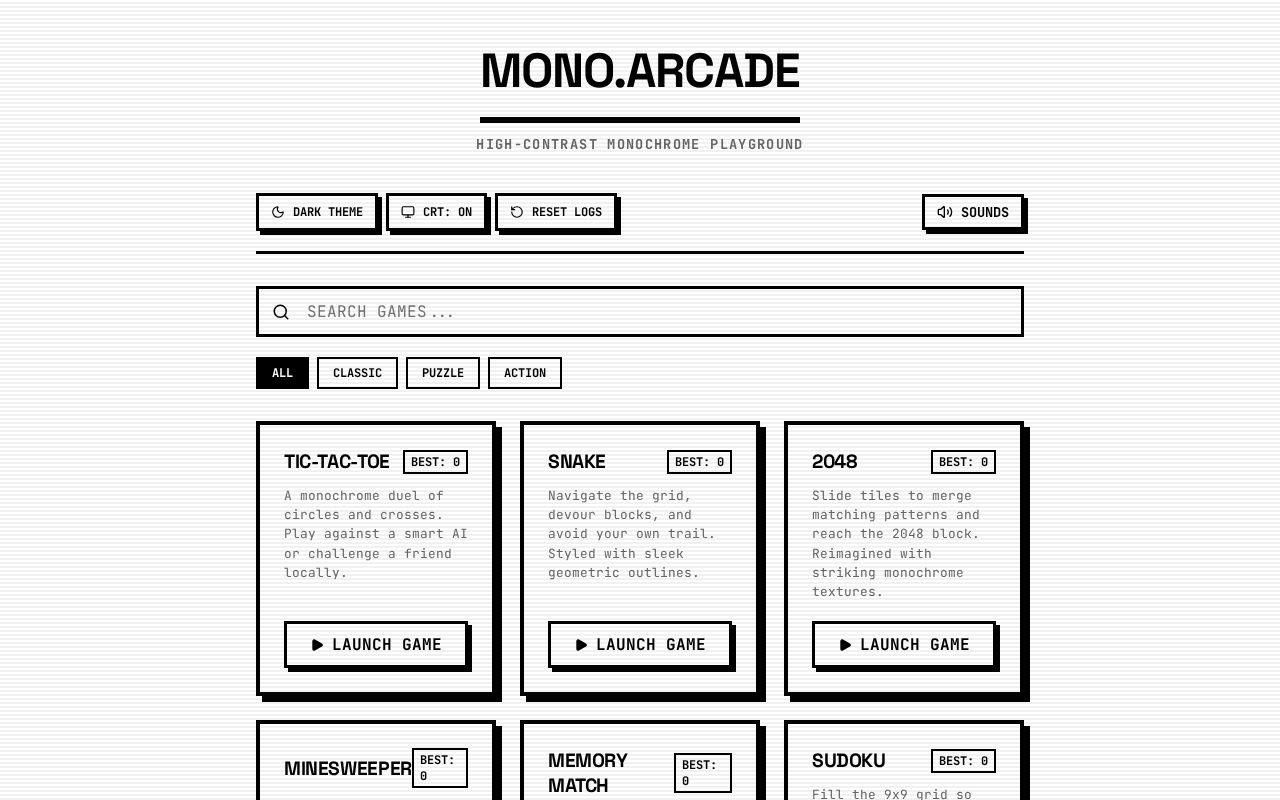 Preview of MONO.ARCADE