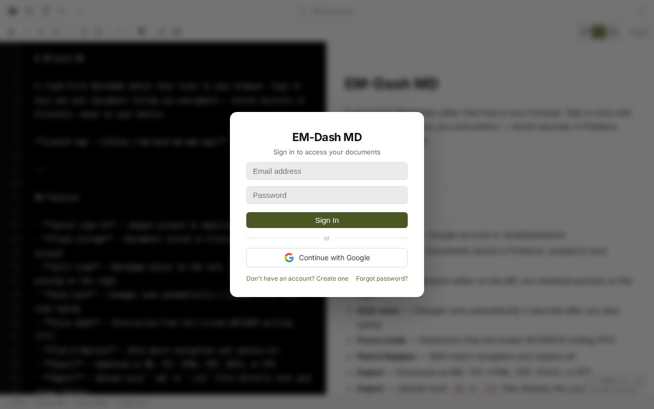 Preview of Em Dash Md