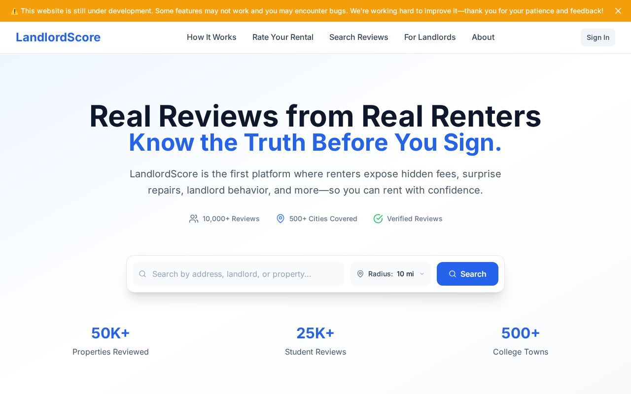 Preview of LandlordScore