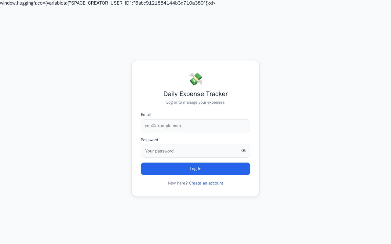 Preview of Expense Tracker Html