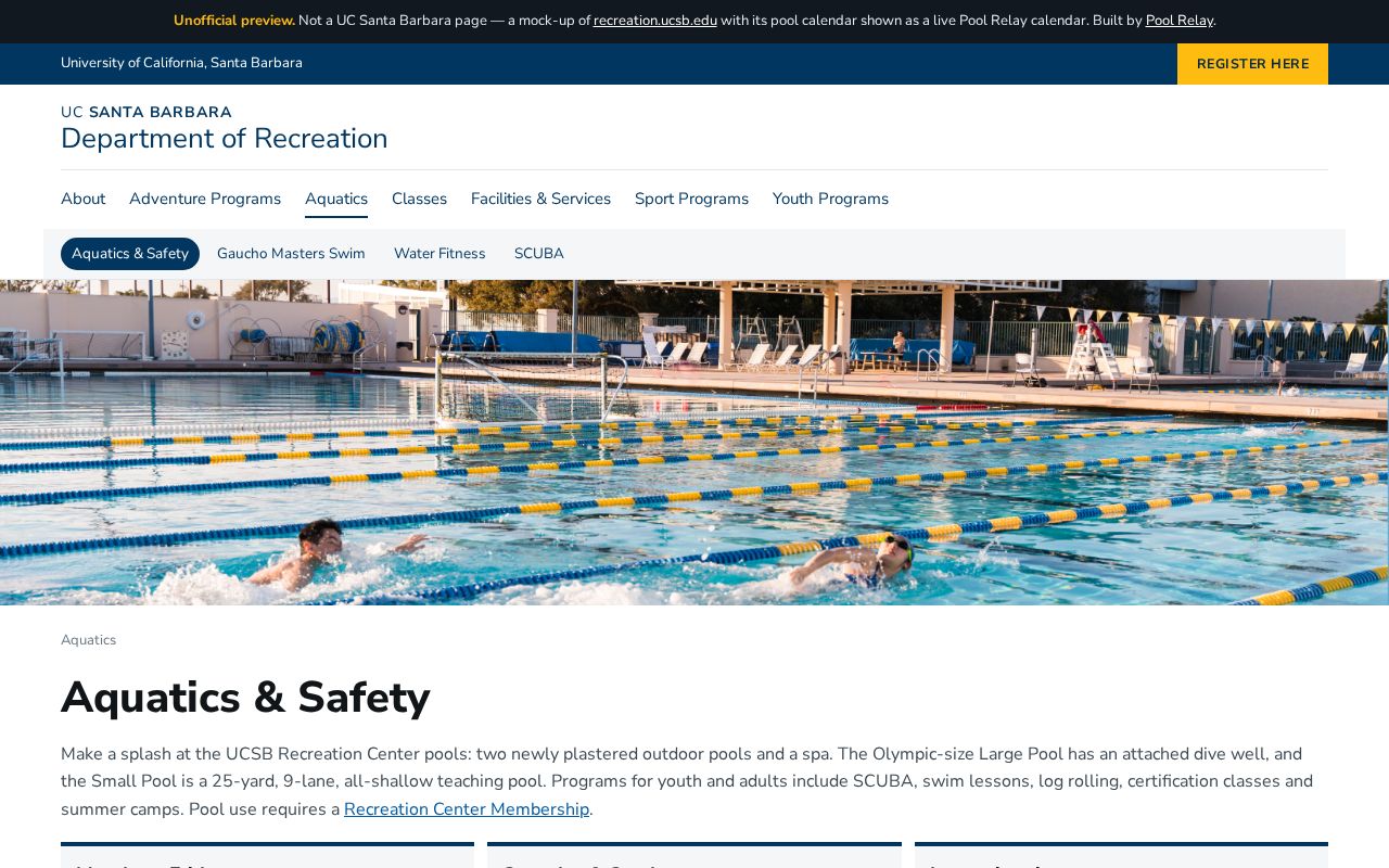 Preview of Aquatics & Safety