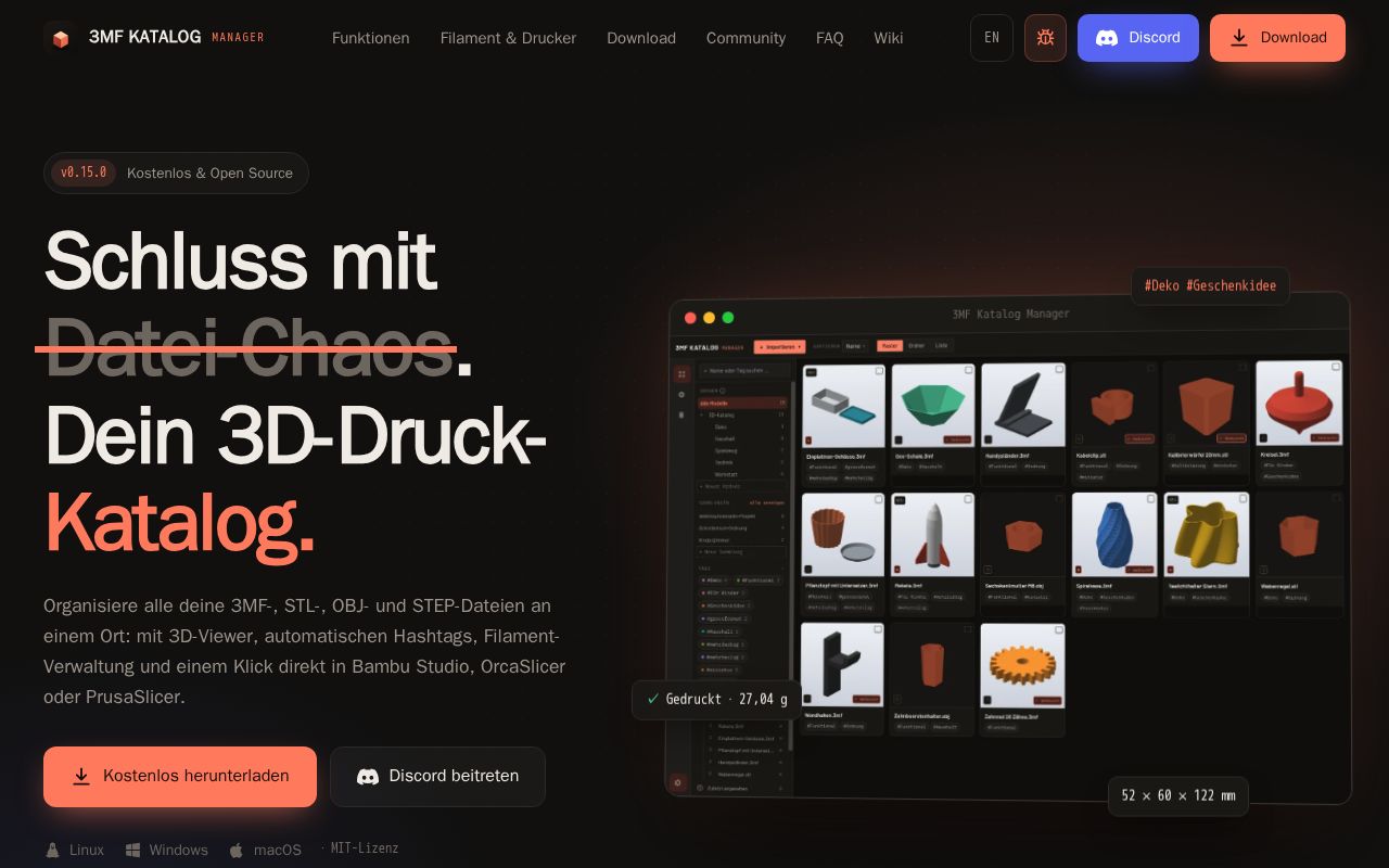 Preview of 3mf Katalog Manager