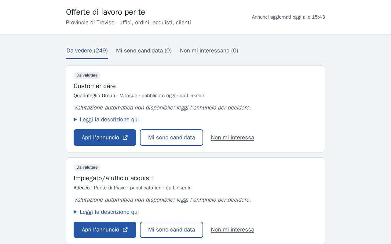 Preview of Offerte di lavoro per te