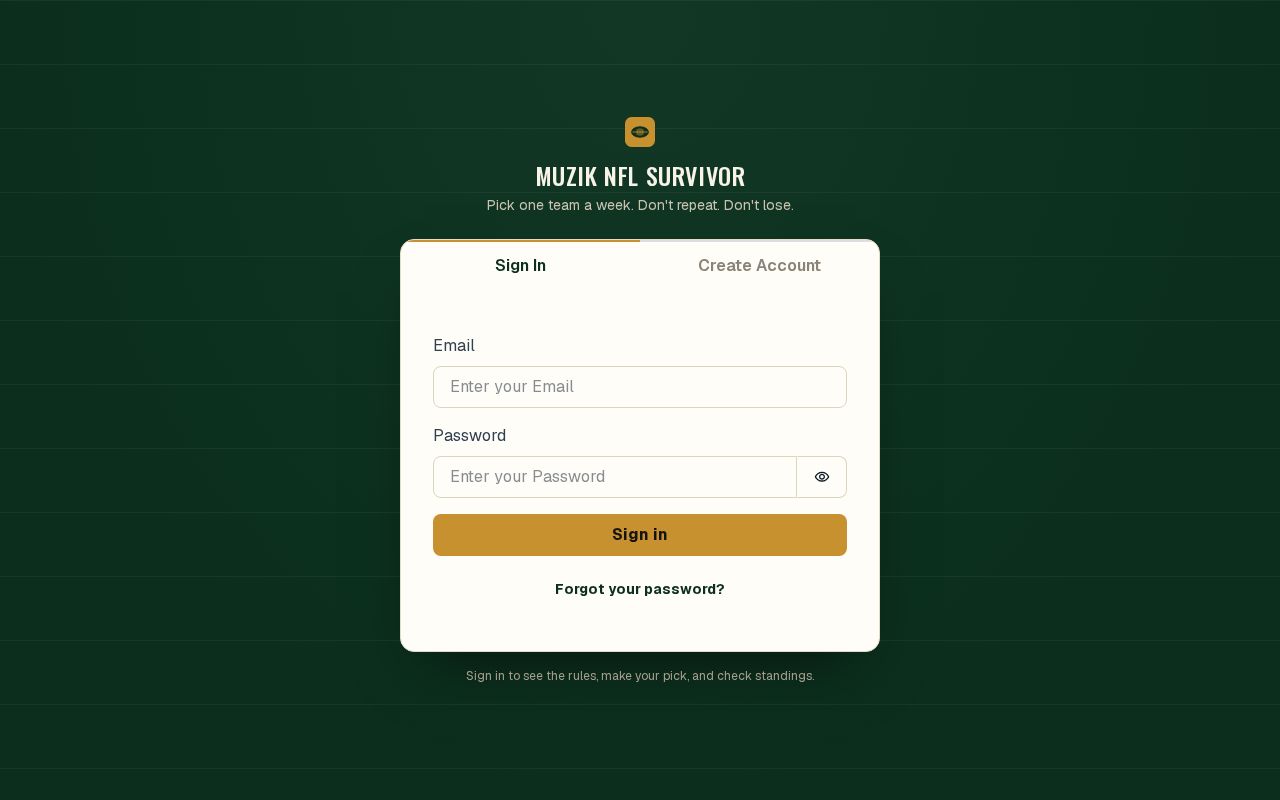 Preview of Muzik NFLFantasy Survivor