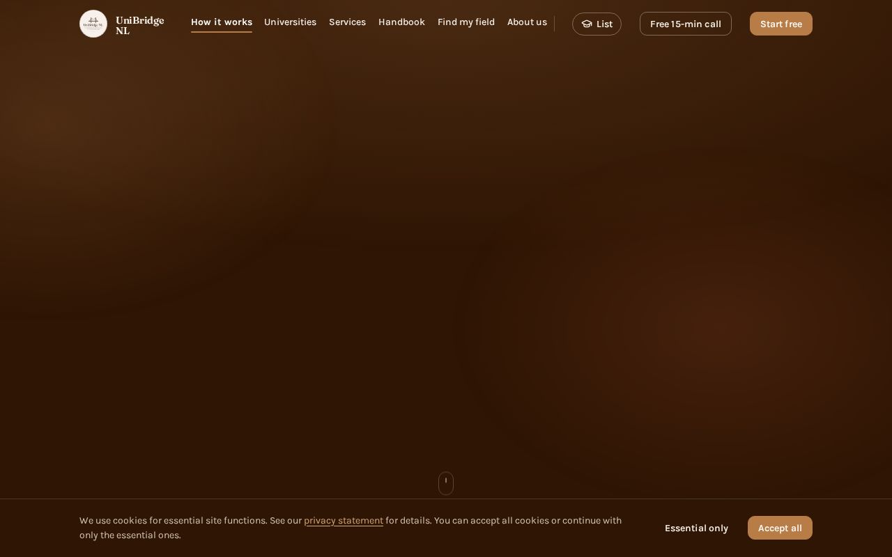 Preview of UniBridge NL marketing website (unibridgenl.com)