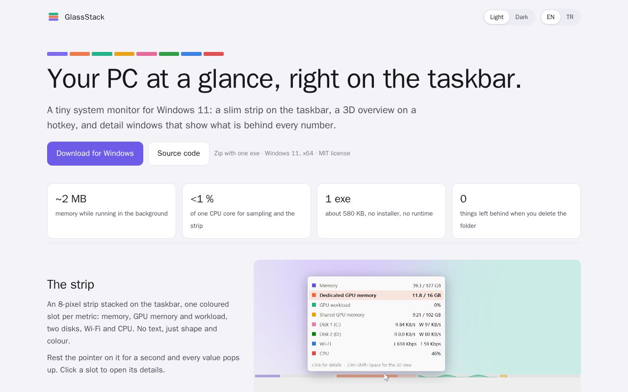 Preview of GlassStack