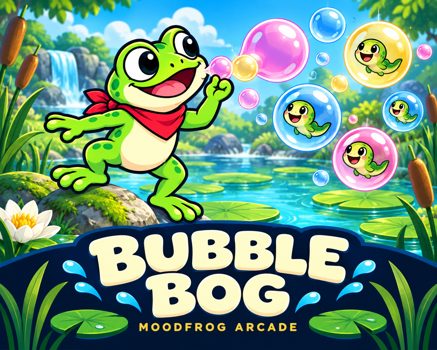 Preview of Bubble Bog — HTML5 Game Template